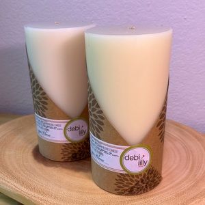 Debi Lilly Natural Beeswax Large Pillar candles